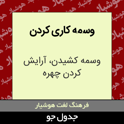 تصویری از وسمه کاری کردن