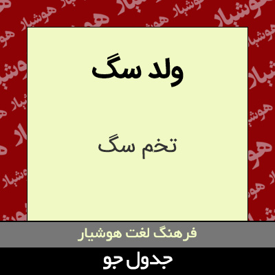 تصویری از ولد سگ