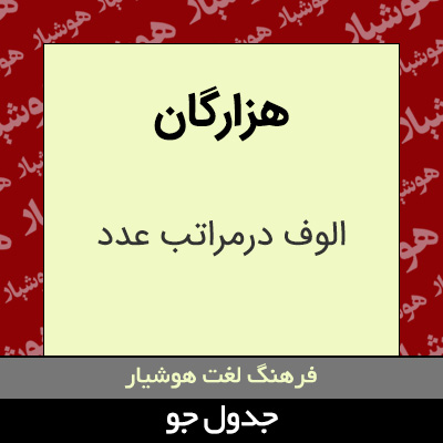 تصویری از هزارگان