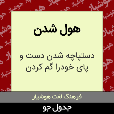 تصویری از هول شدن