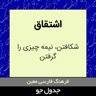 تصویری از اشتقاق