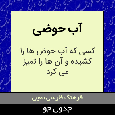 تصویری از آب حوضی
