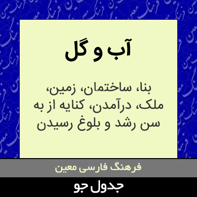 تصویری از آب و گل