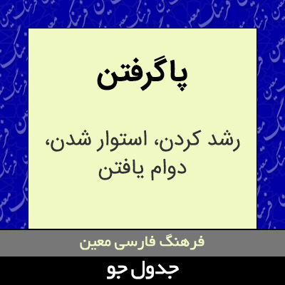 تصویری از پاگرفتن