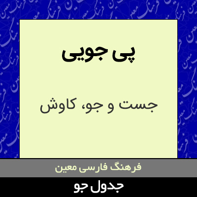 تصویری از پی جویی