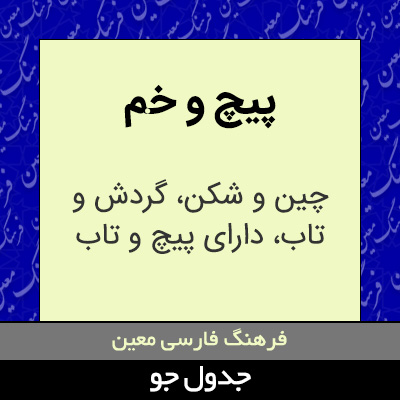 تصویری از پیچ و خم