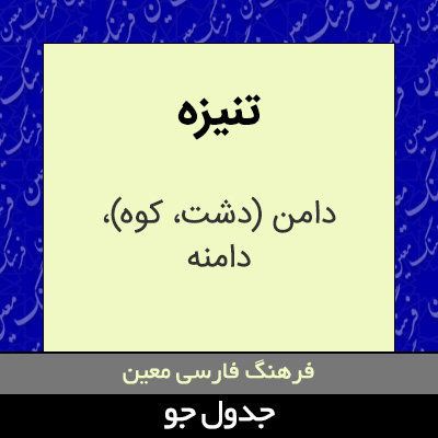 تصویری از تنیزه