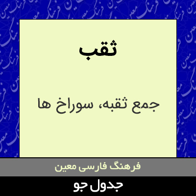 تصویری از ثقب