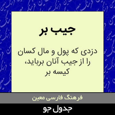 تصویری از جیب بر