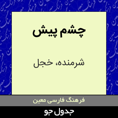 تصویری از چشم پیش