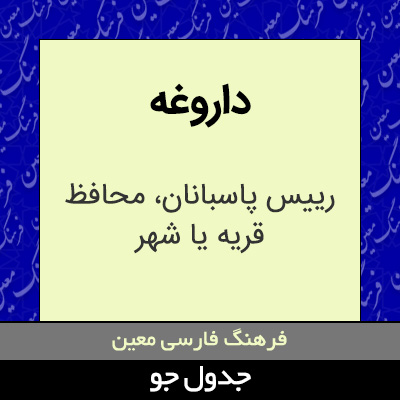 تصویری از داروغه