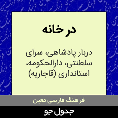 تصویری از در خانه