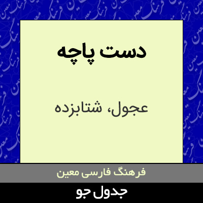 تصویری از دست پاچه