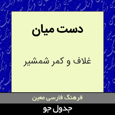 تصویری از دست میان