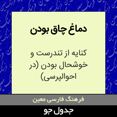 تصویری از دماغ چاق بودن