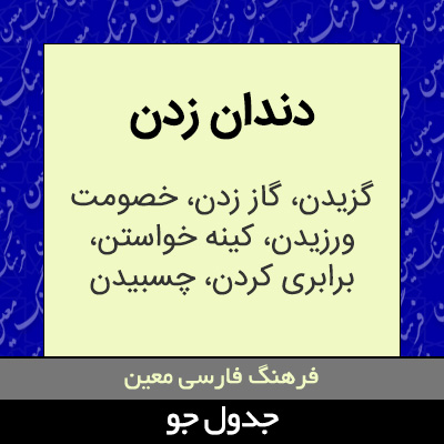 تصویری از دندان زدن