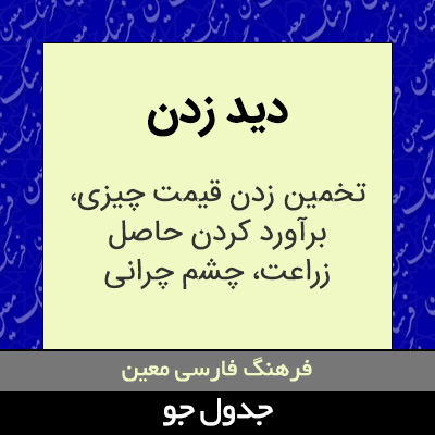 تصویری از دید زدن