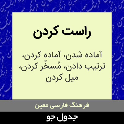 تصویری از راست کردن