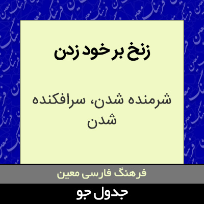 تصویری از زنخ بر خود زدن