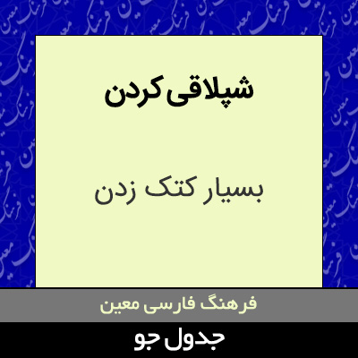 تصویری از شپلاقی کردن