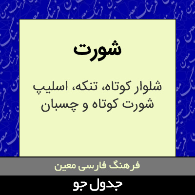 تصویری از شورت