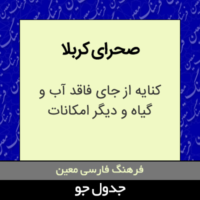 تصویری از صحرای کربلا