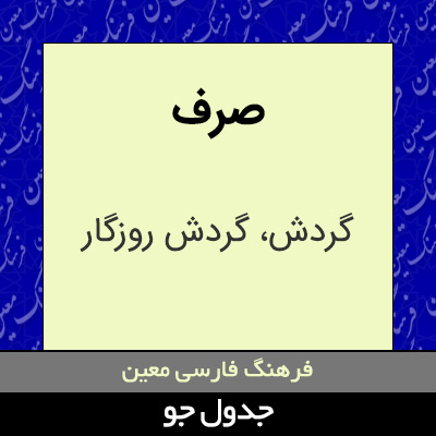 تصویری از صرف