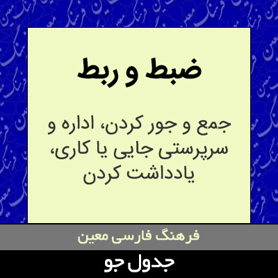 تصویری از ضبط و ربط