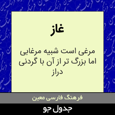 تصویری از غاز