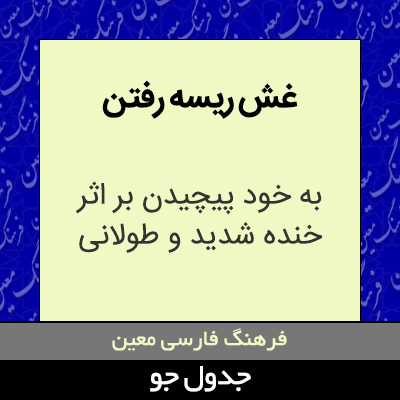 تصویری از غش ریسه رفتن