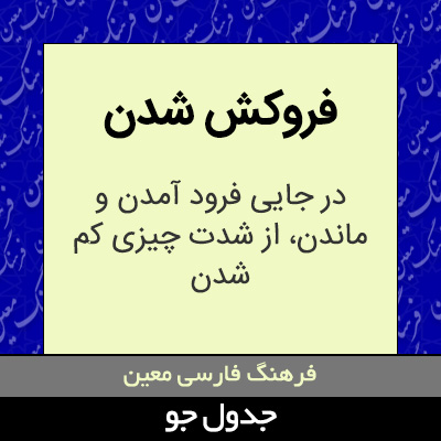 تصویری از فروکش شدن