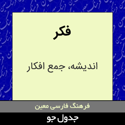 تصویری از فکر