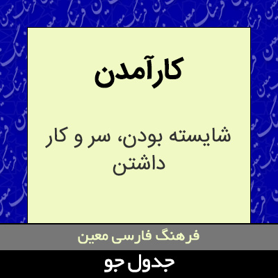 تصویری از کارآمدن