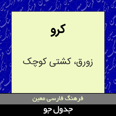 تصویری از کرو