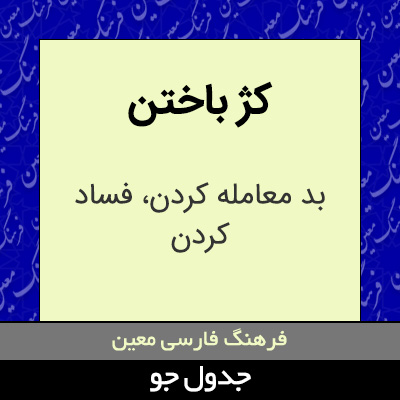 تصویری از کژ باختن