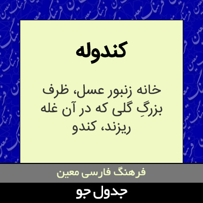 تصویری از کندوله