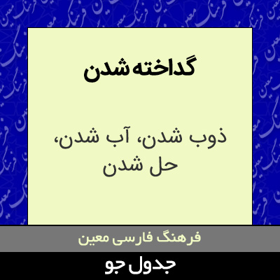 تصویری از گداخته شدن