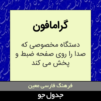 تصویری از گرامافون