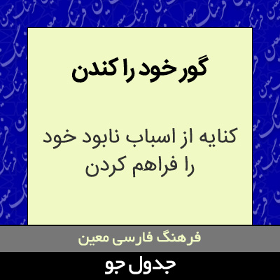 تصویری از گور خود را کندن