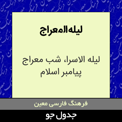 تصویری از لیله المعراج