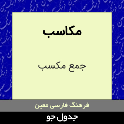 تصویری از مکاسب