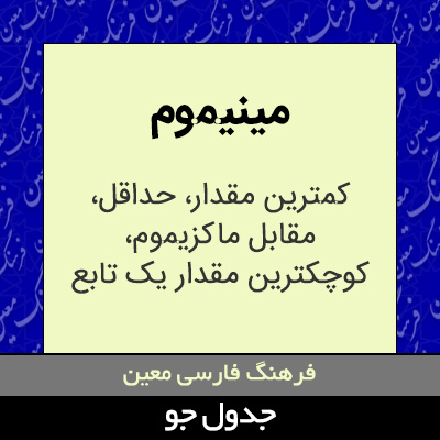 تصویری از مینیموم