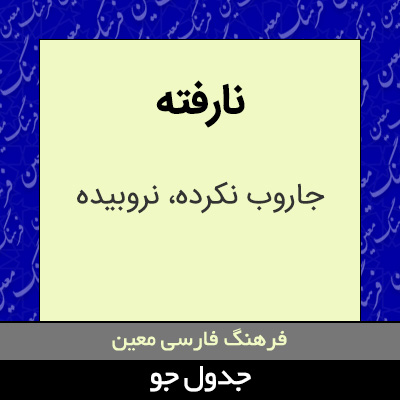 تصویری از نارفته