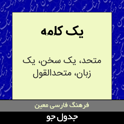 تصویری از یک کلمه