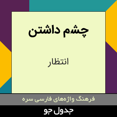 تصویری از چشم داشتن