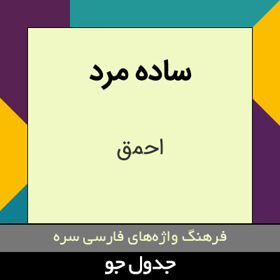 تصویری از ساده مرد