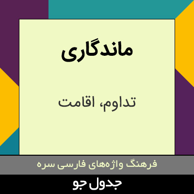 تصویری از ماندگاری