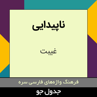 تصویری از ناپیدایی