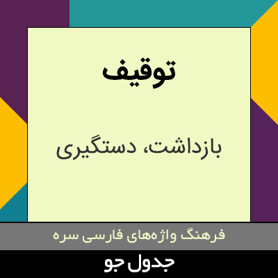 تصویری از توقیف