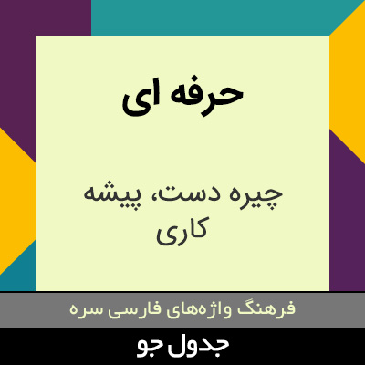 تصویری از حرفه ای